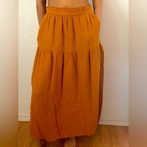 Long loose skirt